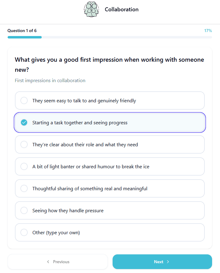 Screenshot of the analytics dashboard